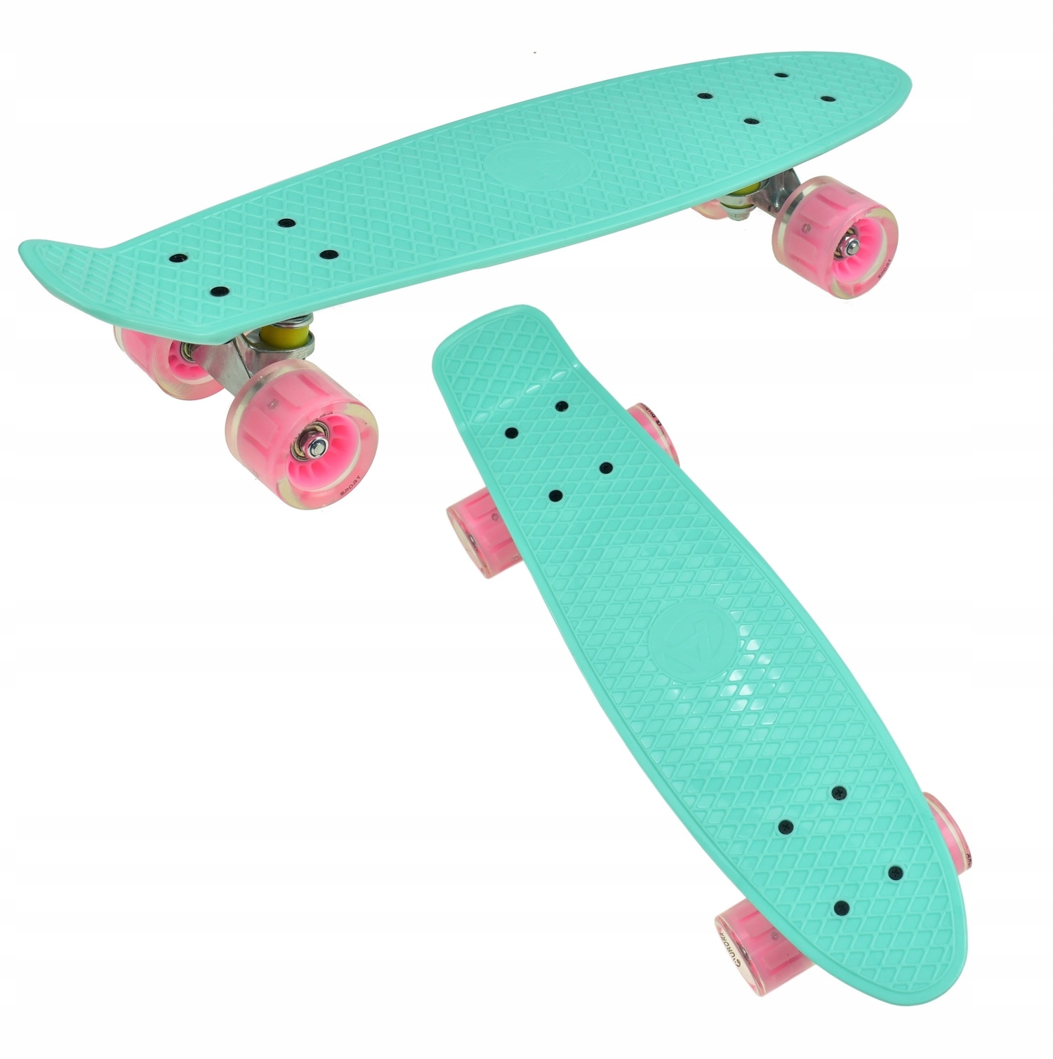 KRÓTKA DESKOROLKA 56cm DESKA FISZKA ŚWIECĄCE KOŁA Marka Aurora