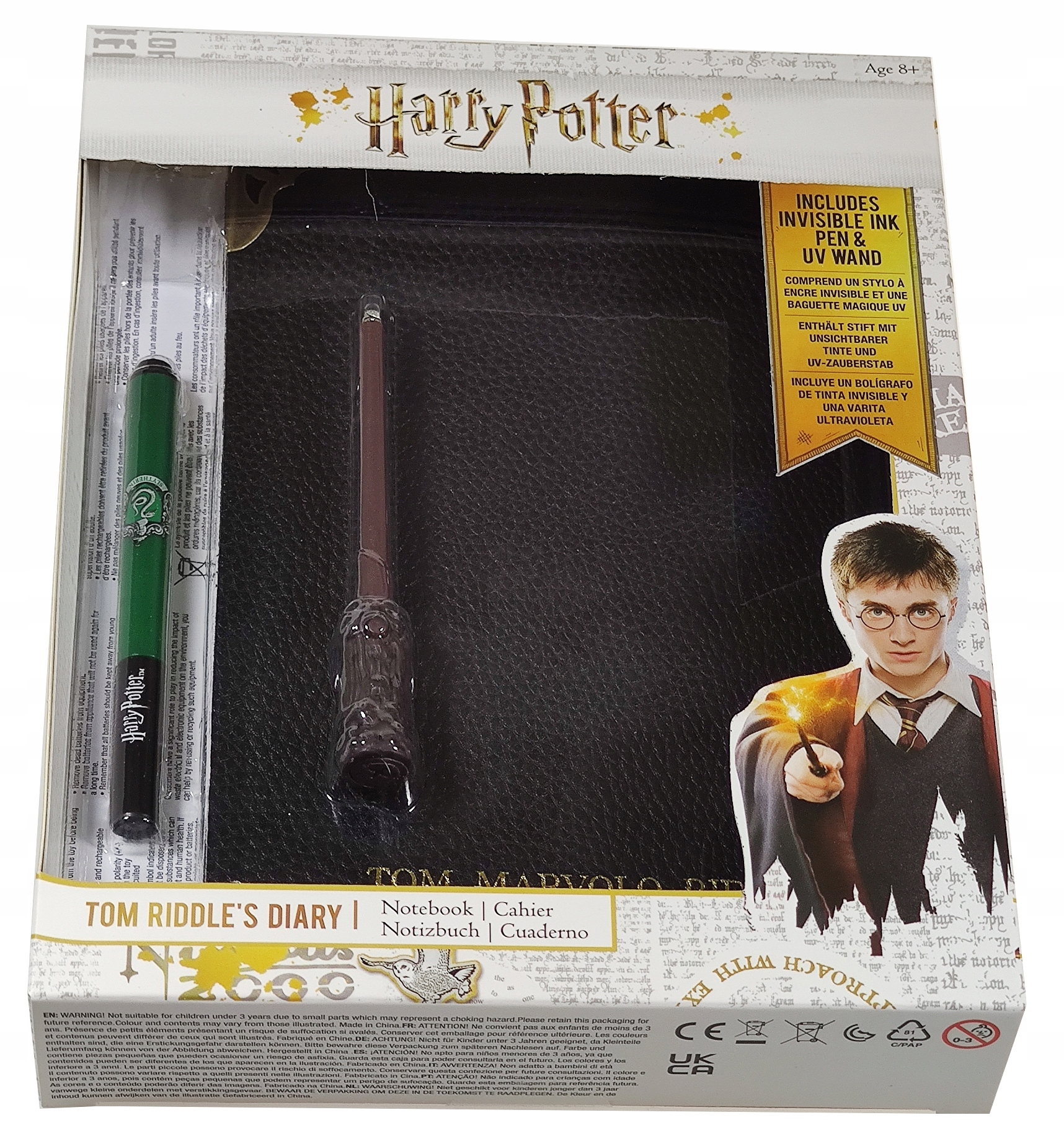 

Harry Potter Dziennik Toma Riddla Pióro Różdżka Uv
