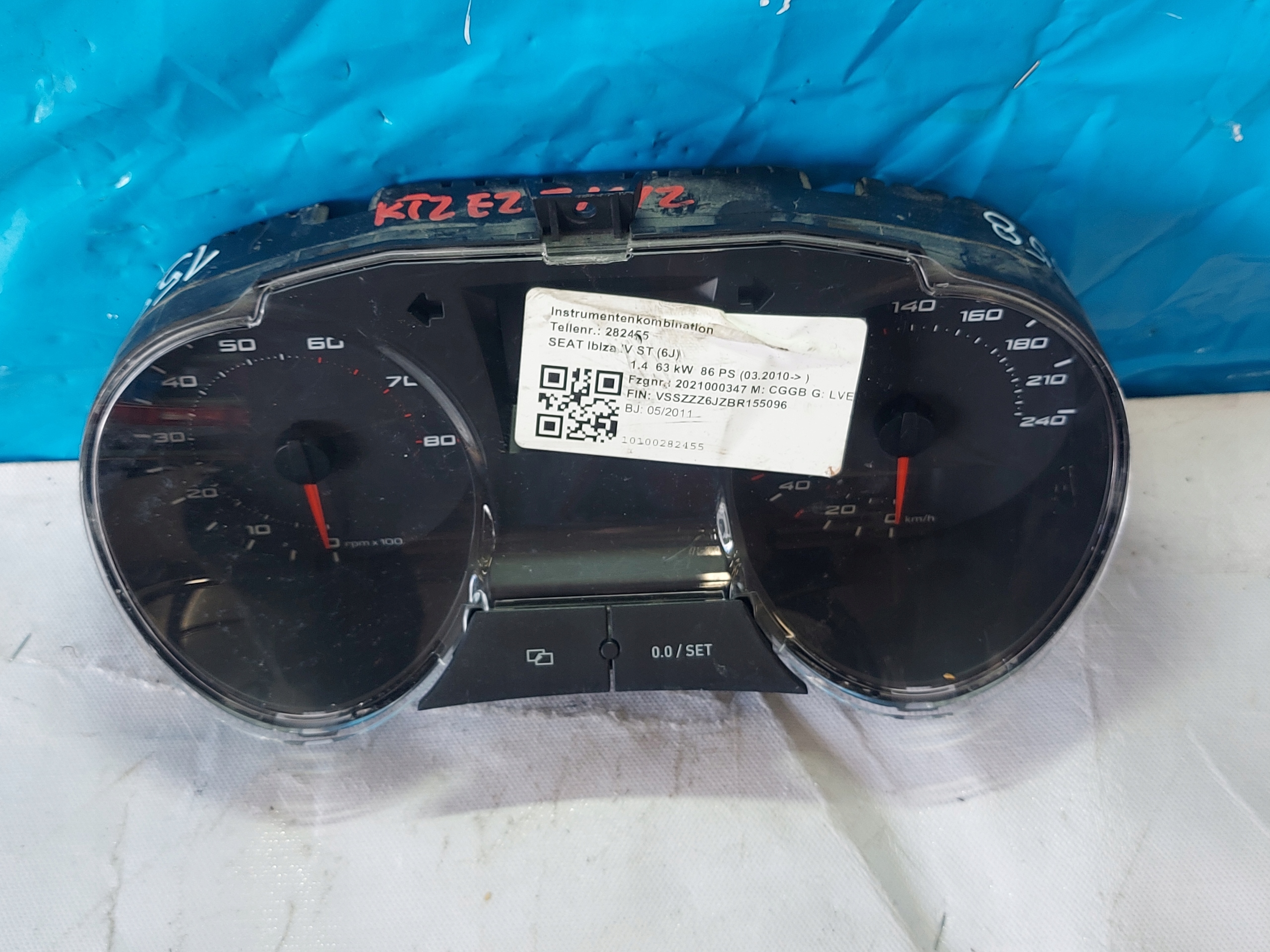 dials clock IBIZA IV 1.4 14V 6J0920802