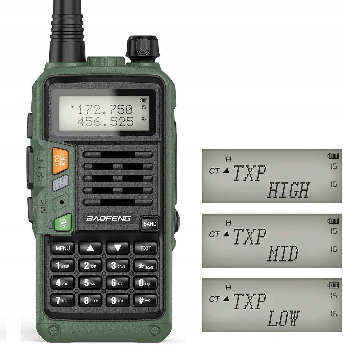 Baofeng UV-S9 Plus Krótkofalówka Skaner Policja Straż Walkie Talkie