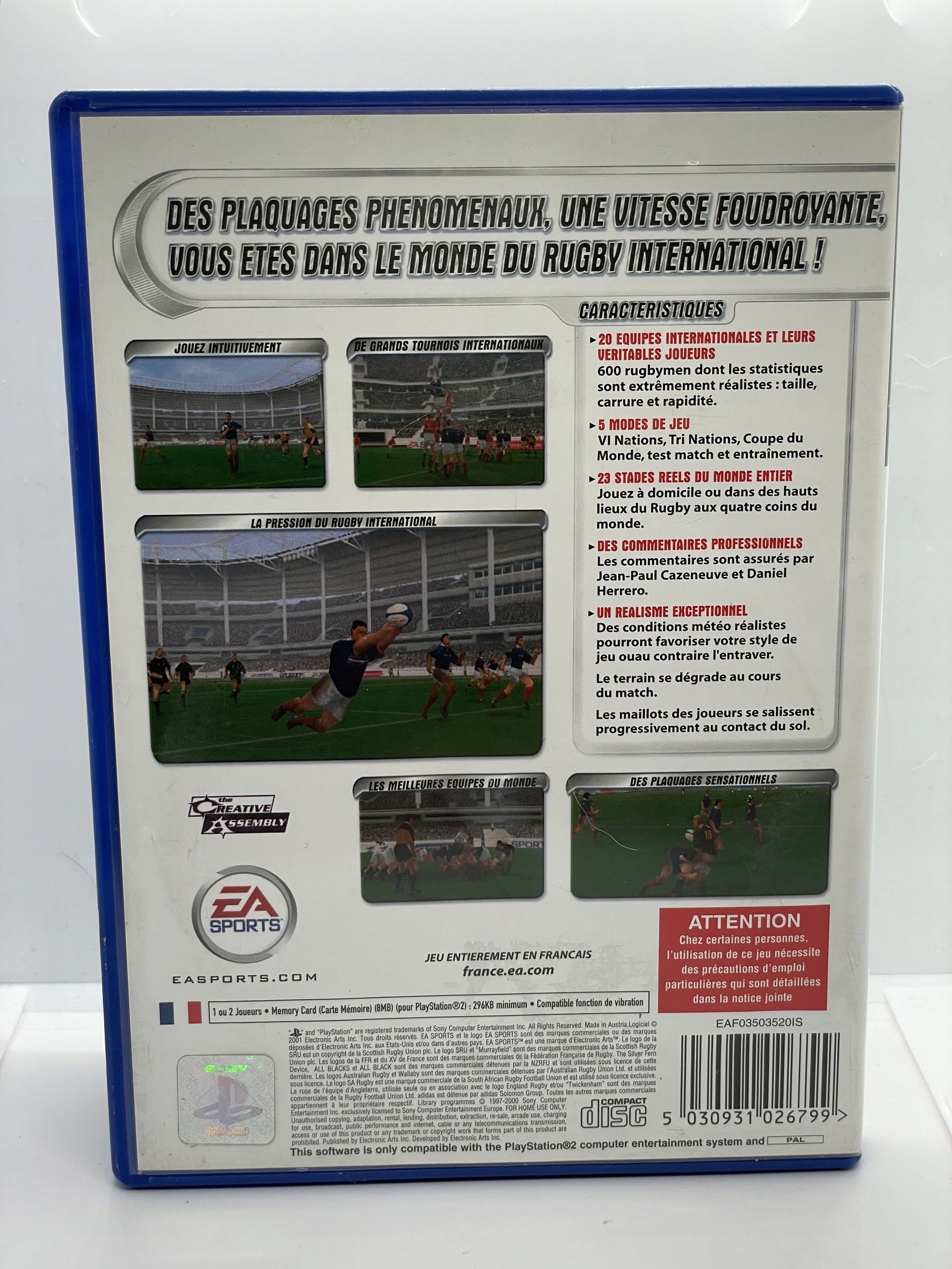 Gra Rugby PS2 (FR) Tematyka sportowe