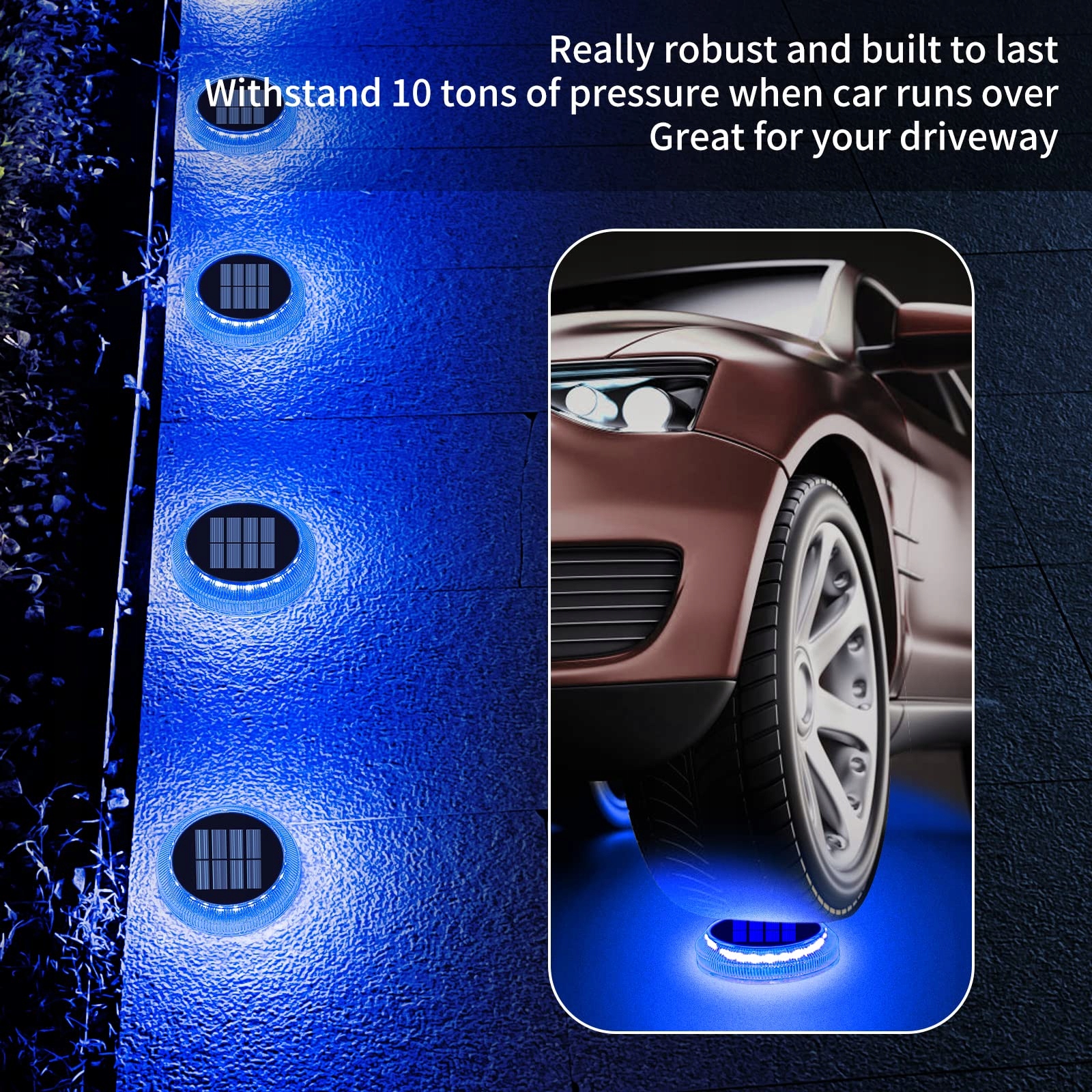 Lampy Solarne Ogrodowe LED Wodoodporne 360° Auto On Off IP68 YILAIE — miniatura 4