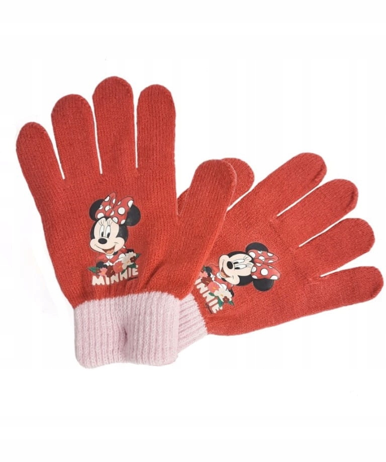 

Rękawiczki dla dziewczynki na jesień Myszka Minnie