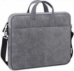 Torba Defender Solid Leather Szara 15,6"