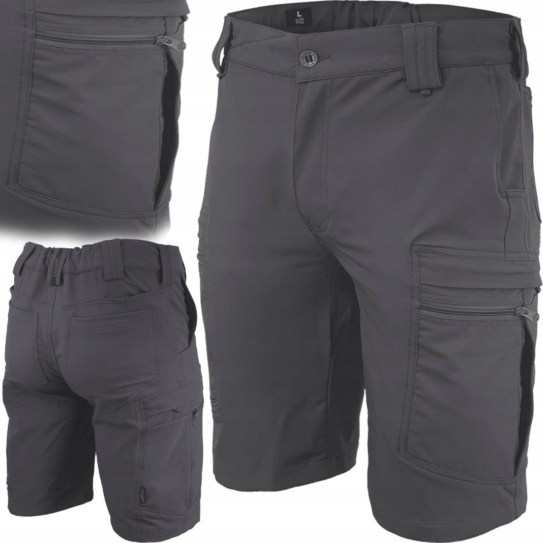 Vojenské kalhoty Dominus Krátké Kraťasy Taktické šortky Texar Šedé M