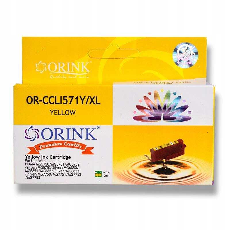 

Tusz do Canon Pixma CLI-571Y XL yellow MG5750 7750