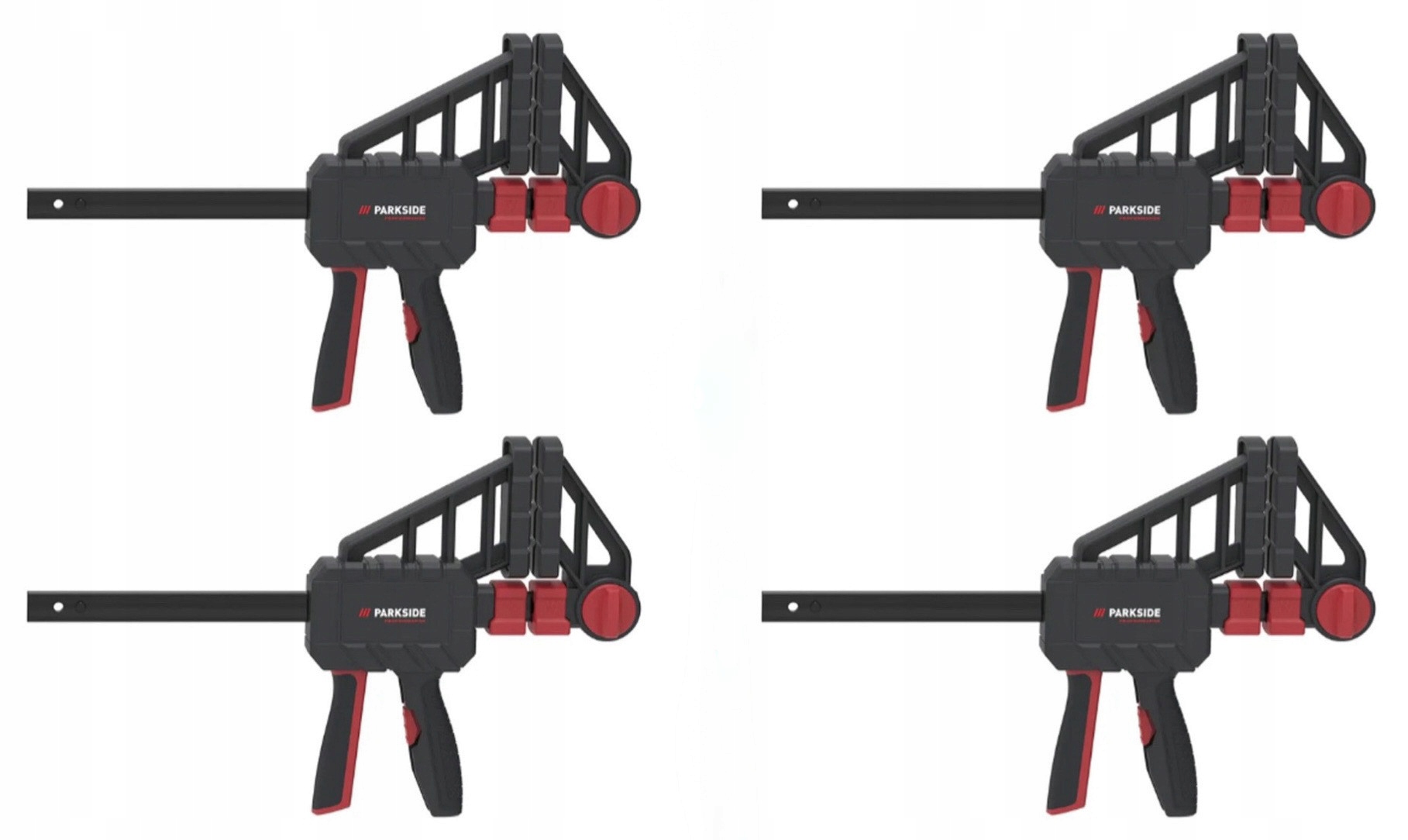 4 x Ścisk Stolarski Automatyczny Szybkozaciskowy Parkside 300 mm