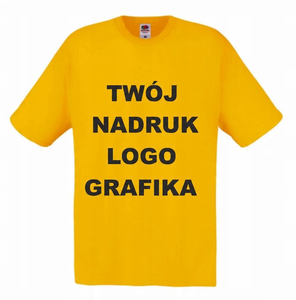 

T-shirt Koszulka z Własnym Nadrukiem napisem M
