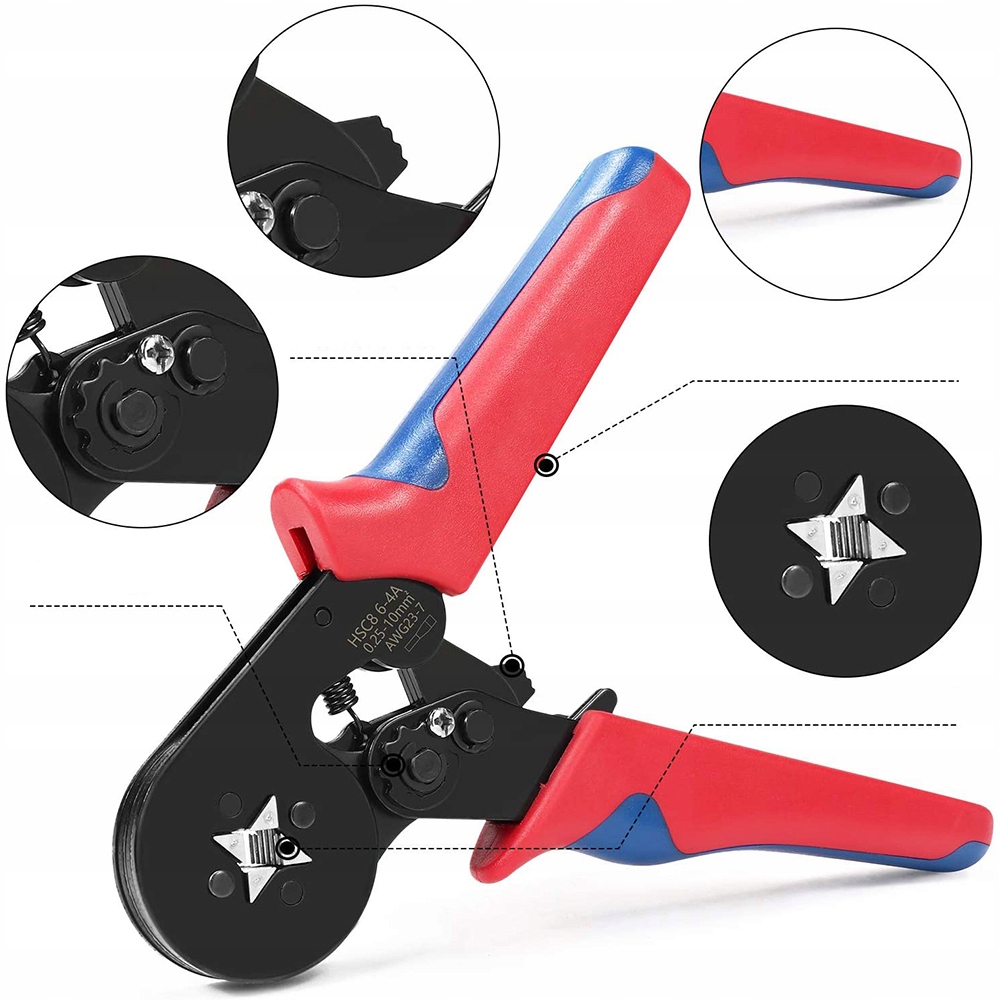 ZACISKARKA DO TULEJEK KONEKTORÓW PRZEWODÓW ZESTAW PRASKA + 1200 SZT TULEJKA Model 05230