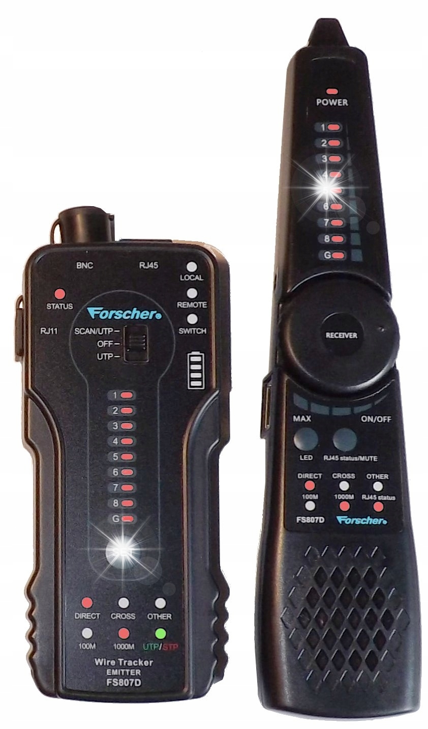 FORSCHER FS807D ТЕСТЕР ИСКАТЕЛЬ ПАРЫ ПРОВОДОВ КАБЕЛЯ
