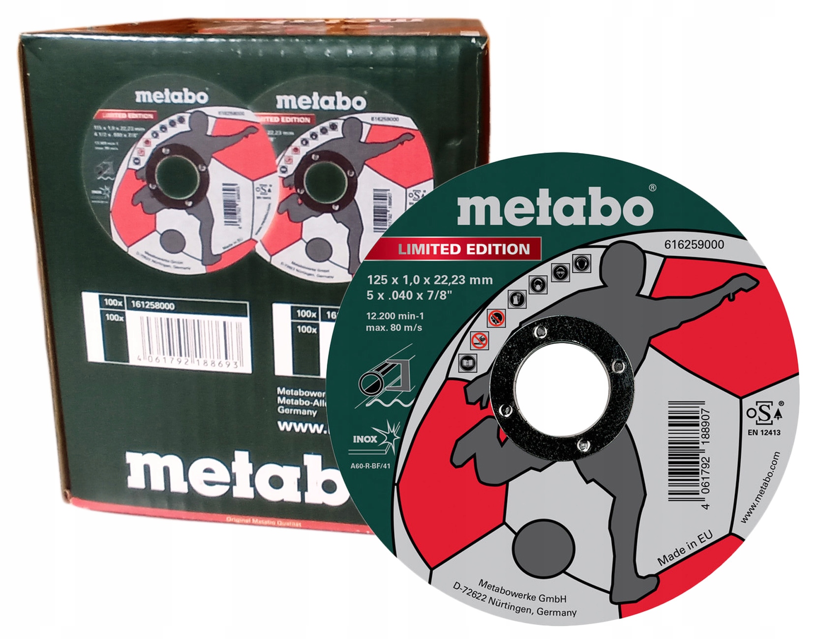 

Metabo Tarcza Tnąca Inox Do Stali 125x1x22.2 X100