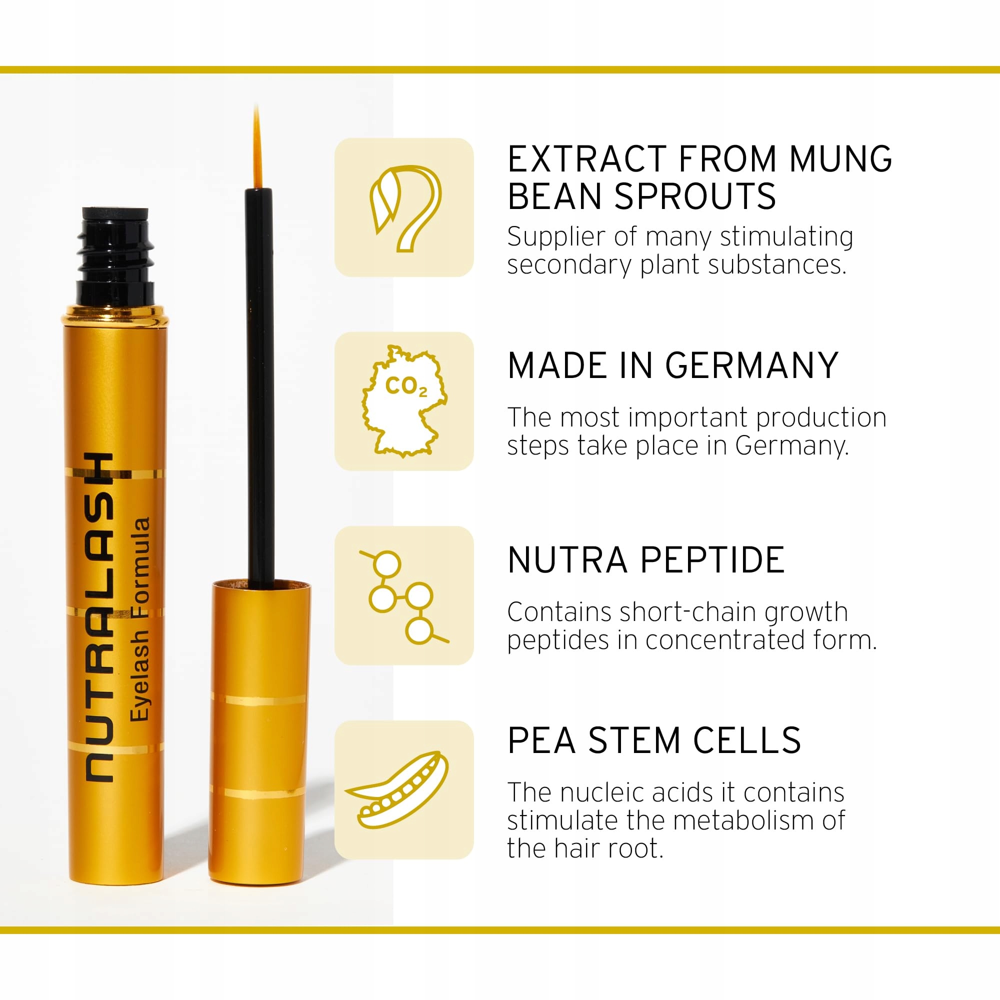 NUTRALASH Serum Do Rzęs Wzrost I Wydłużenie Rzęs 3ml Made In Germany — miniatura 5