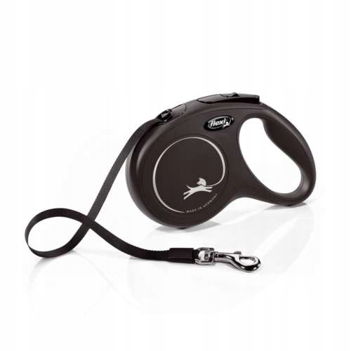 Levně vodítko automatické Flexi M pásky 5m, 25kg černé
