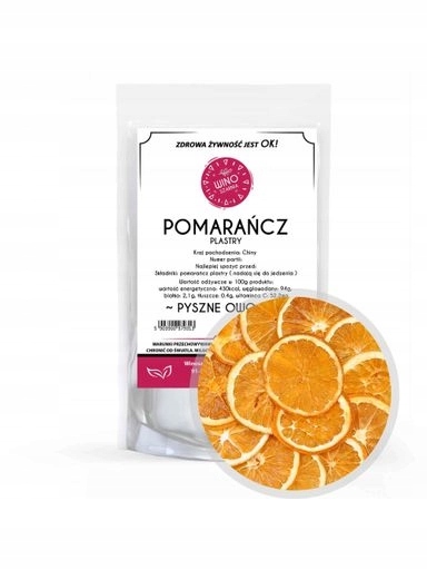 3 x Winoszarnia Sušené pomeranče v plátcích 100 g Jedlé