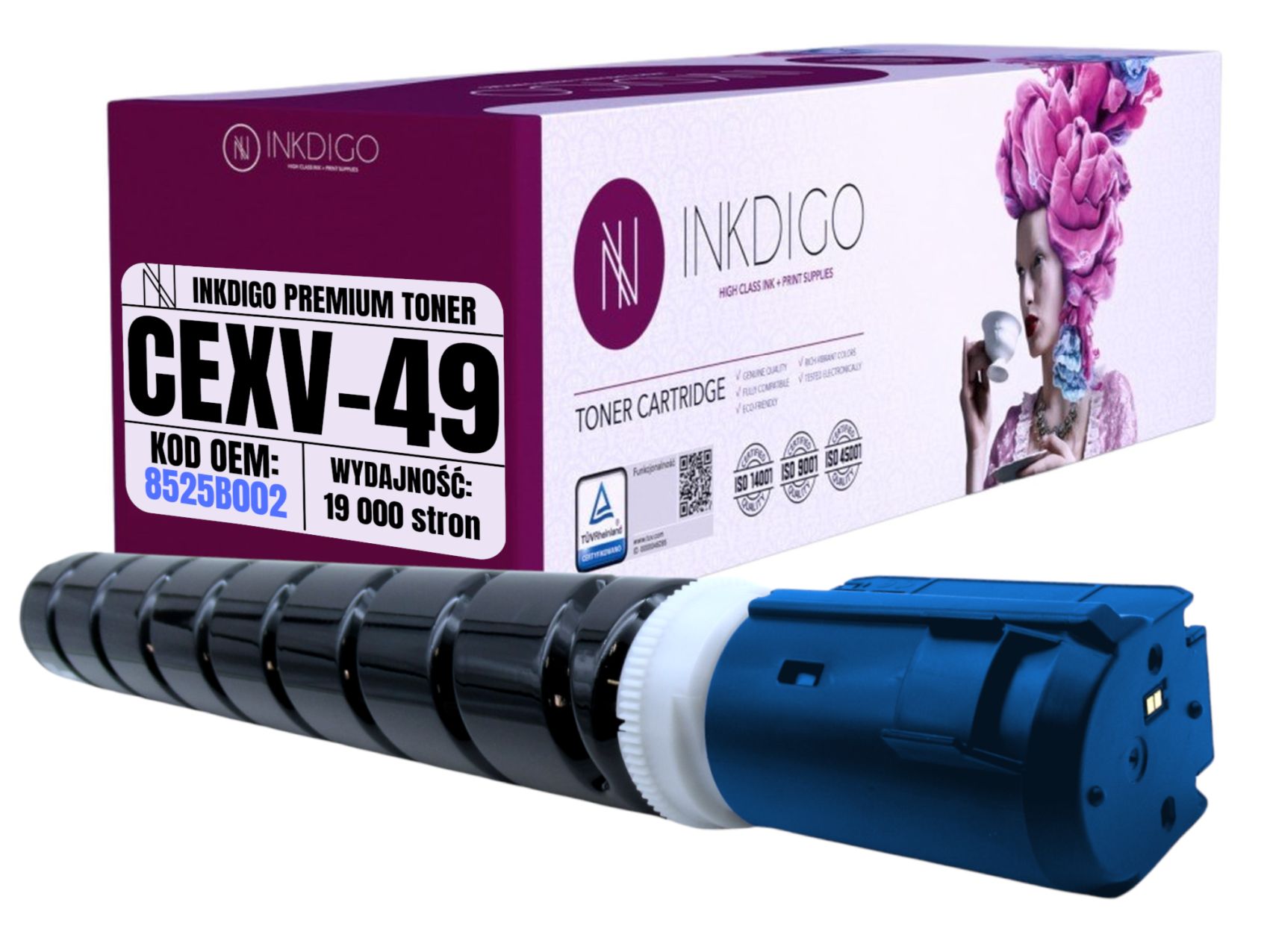 CEXV49 Náhradní toner pro Canon ImageRunner Advance DX C 3720 3725 3730