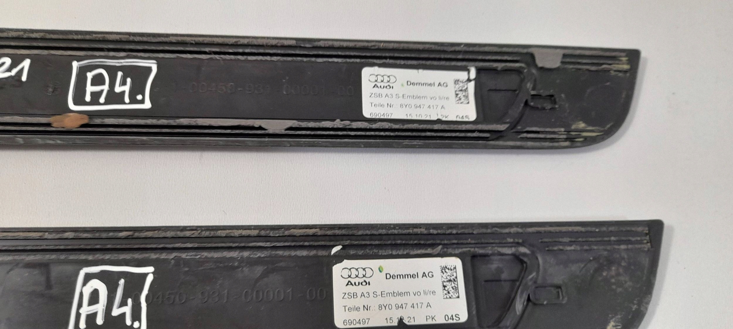Audi A3 8Y caps for threshold para 8Y0947417A (A4)