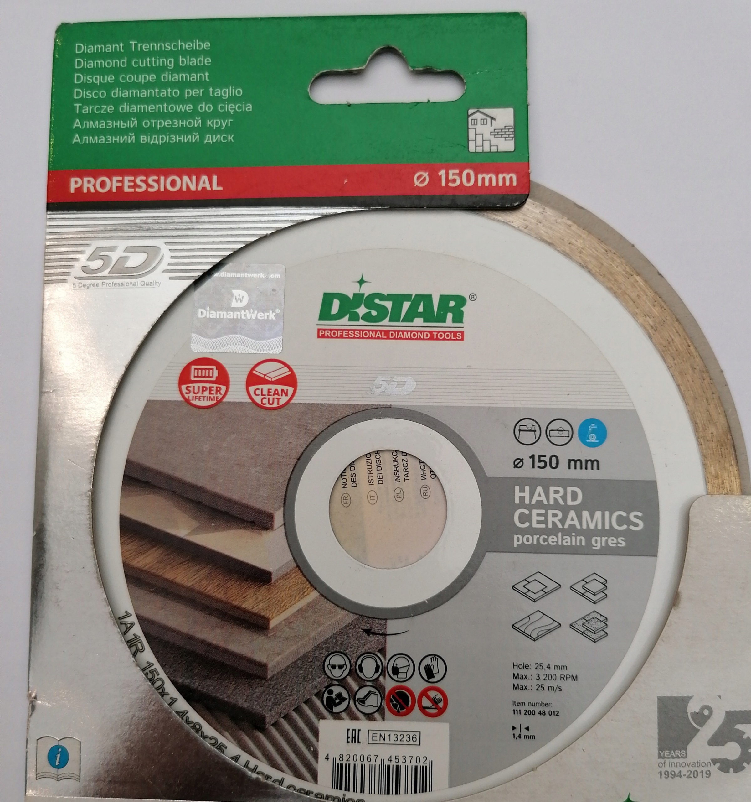 Diamantový kotouč Hard Ceramics 150 mm Distar