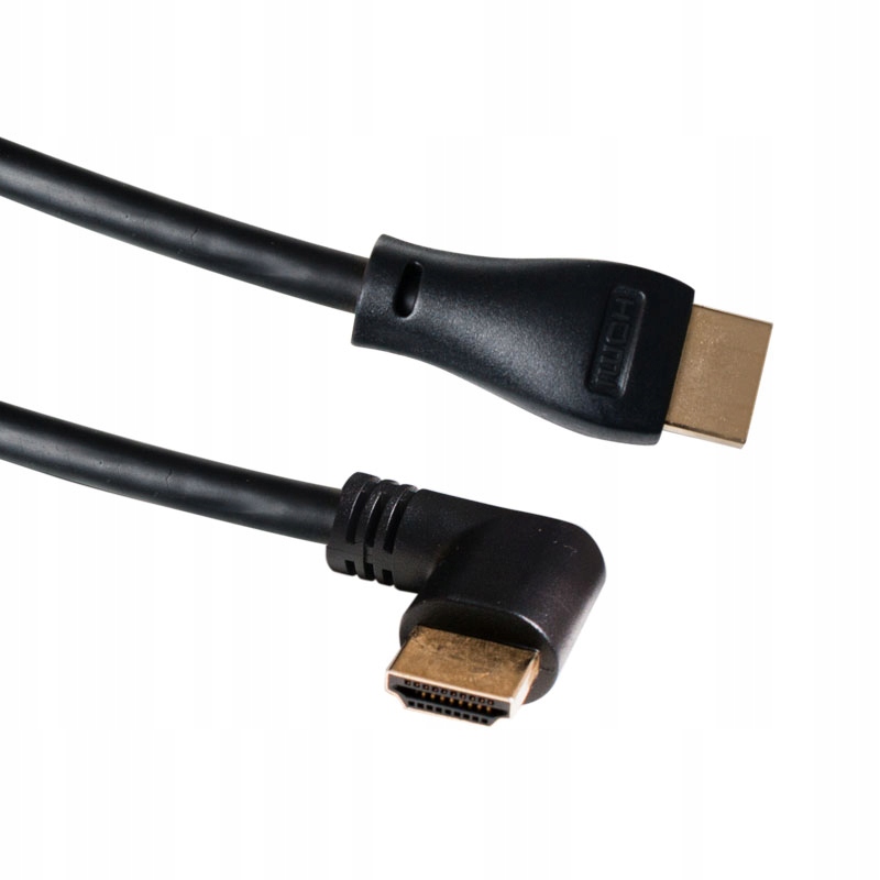 

Kabel Przewód Hdmi Kątowy Pozłacane Końcówki 1,5m