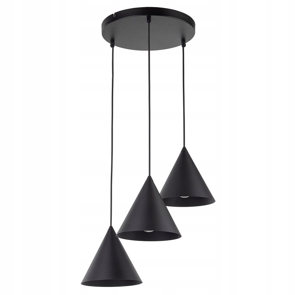 Závesná lampa čierna Cono klasická nad jedálenský stôl Tk Lighting