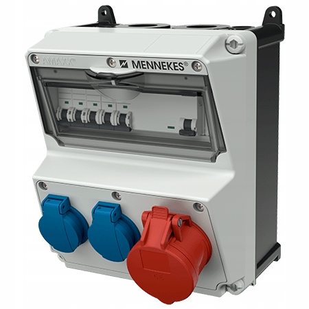 Stavebný rozvádzač Amaxx 920009 16A 2x230V IP44 Cee Schuko Eac Mennekes