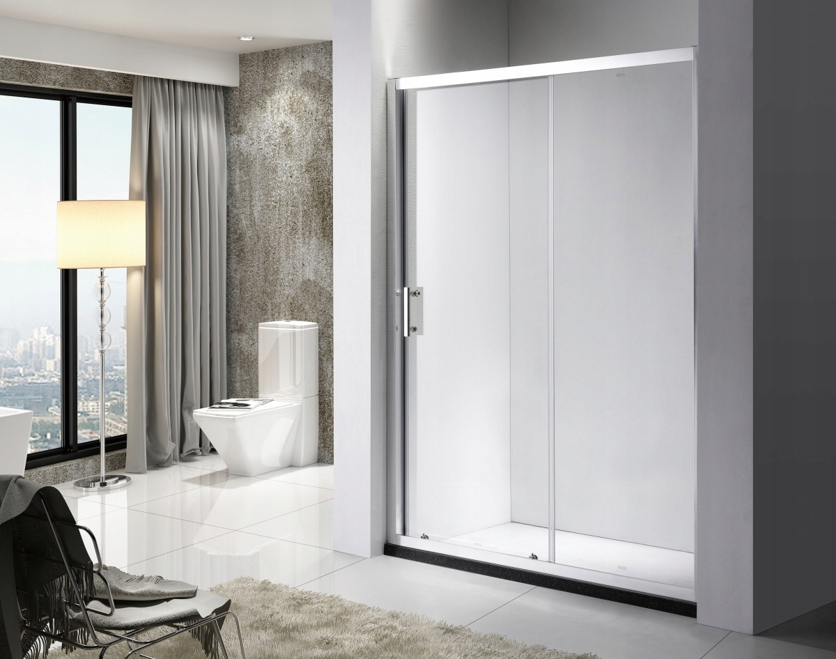 DRZWI PRYSZNICOWE PRZESUWNE SUWANE WNĘKOWE 130x190 Marka Essente