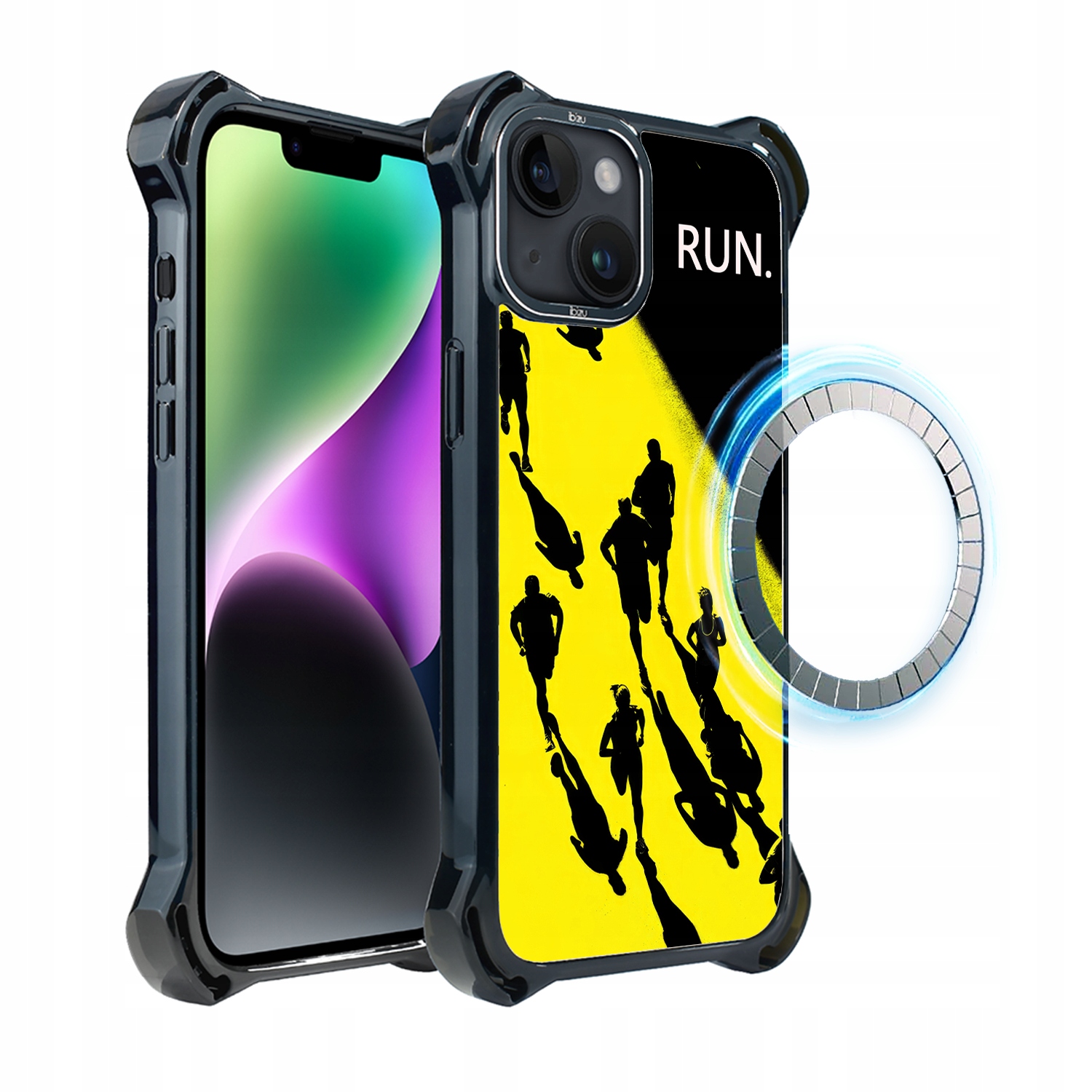 Pouzdro pro iPhone 14 Plus Ibizu DropGuard Ultra s MagSafe, Běh mistrů