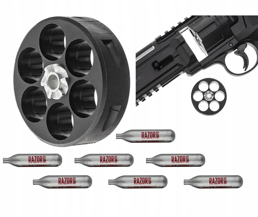 Umarex Magazynek Do Rewolweru Ram Umarex T4E Hdr 50 Wiatrówki 2 szt 7 CO2