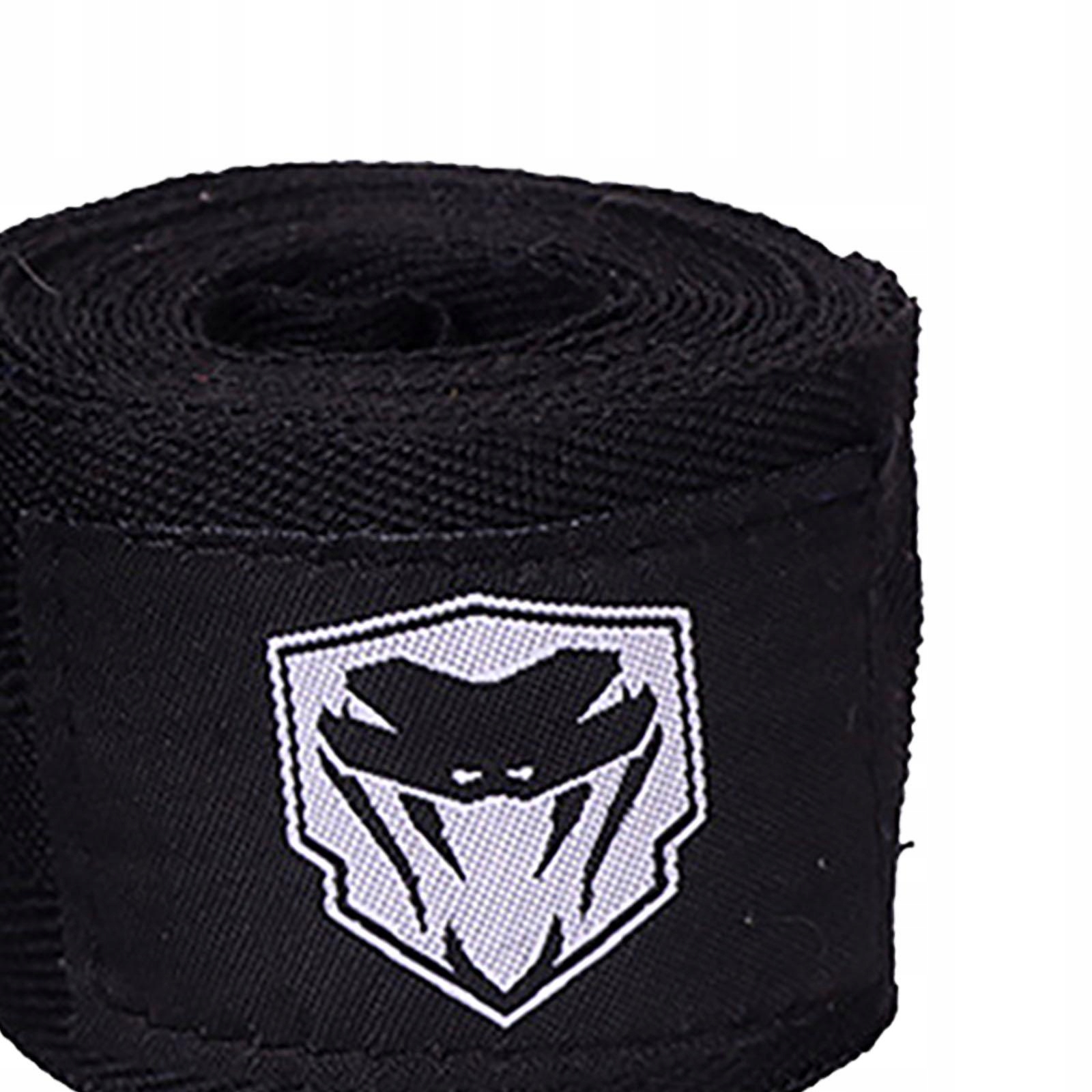 2Pcs Boxing Hand Wraps Adults Equipment 5M Kickboxing Hand Wraps black Materiał dominujący akryl