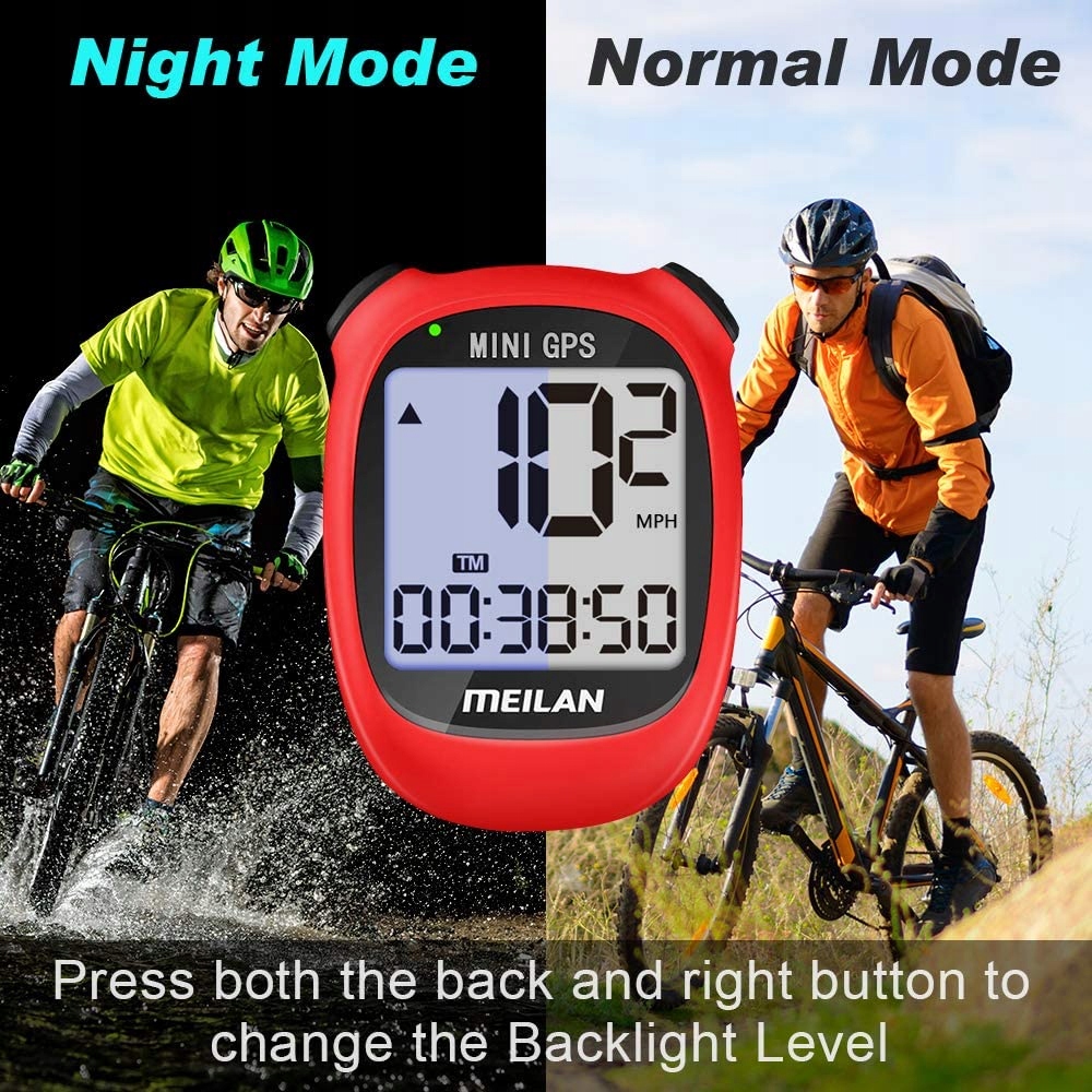 LICZNIK ROWEROWY KOMPUTER GPS PRĘDKOŚCIOMIERZ LCD Kod producenta M3-black