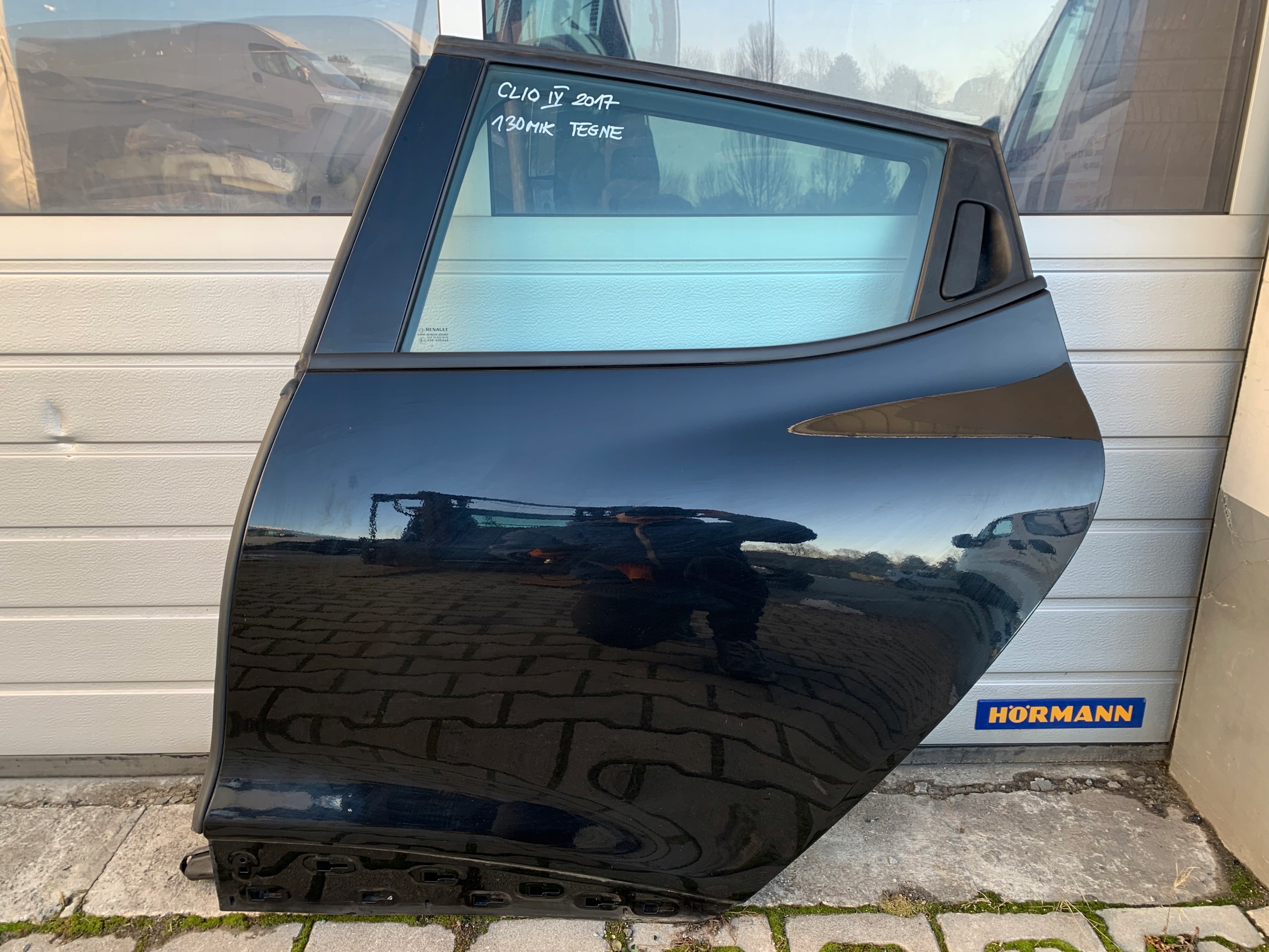 RENAULT CLIO IV DRZWI LEWY TYŁ HB KOMPLETNE TEGNE DEMONTAŻ 2017