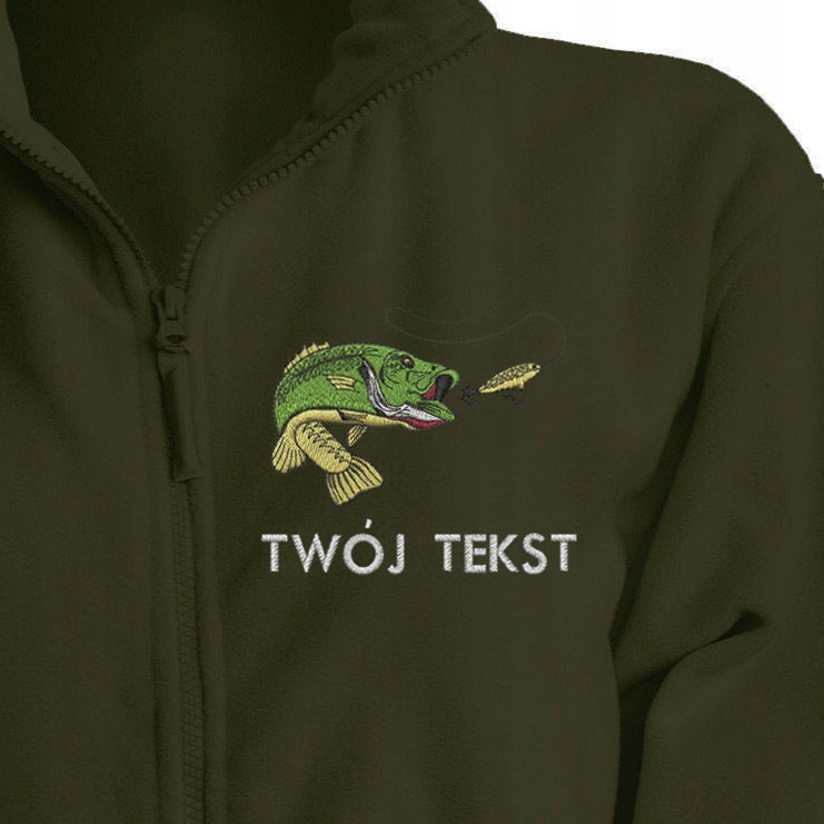 WĘDKARSKA BLUZA POLAR Z TWOIM HAFTEM 8 WZORÓW XL