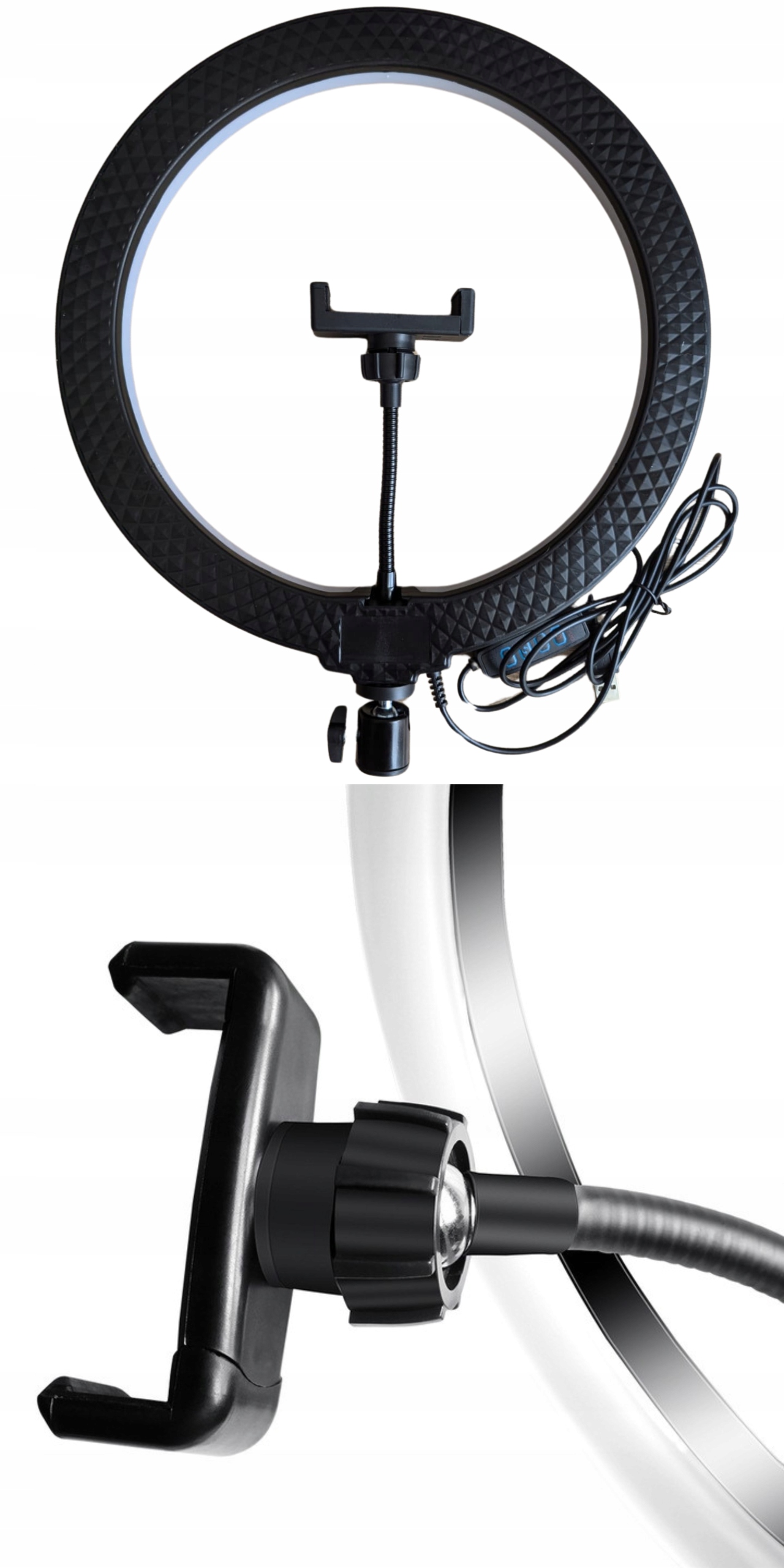 LAMPA PIERŚCIENIOWA LED 120W BLUETOOTH+STATYW 2,2M Marka Inna