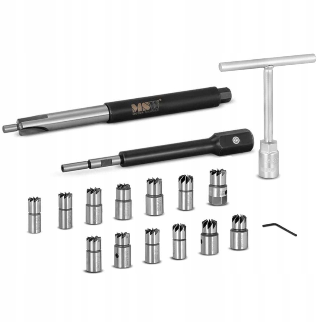 Frezy do czyszczenia gniazd wtryskiwaczy Diesel - zestaw Marka MSW