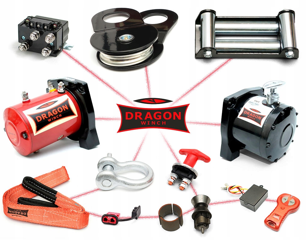 HAMULEC DYNAMICZNY SZCZĘKOWY DO WYCIĄGARKI DRAGON Producent Dragon Winch