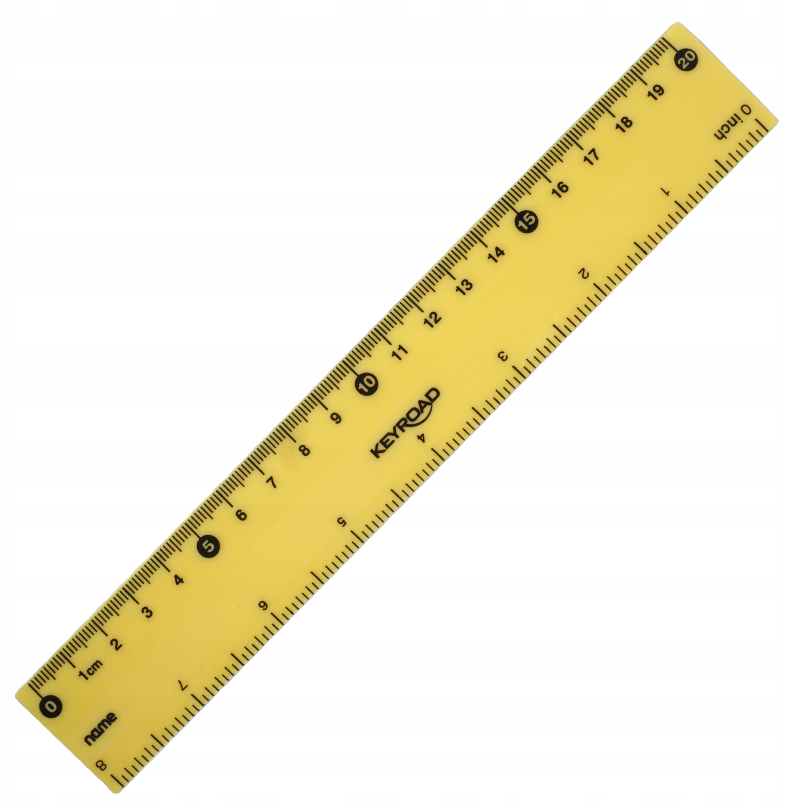 Linijka elastyczna KEYROAD 20cm żółta pastelowa