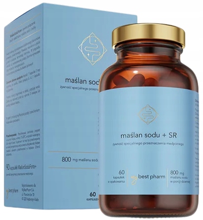 Maślan Sodu Sr 60 kapsułek Jelita Trawienie Bóle Brzucha Sibo MyBestPharm