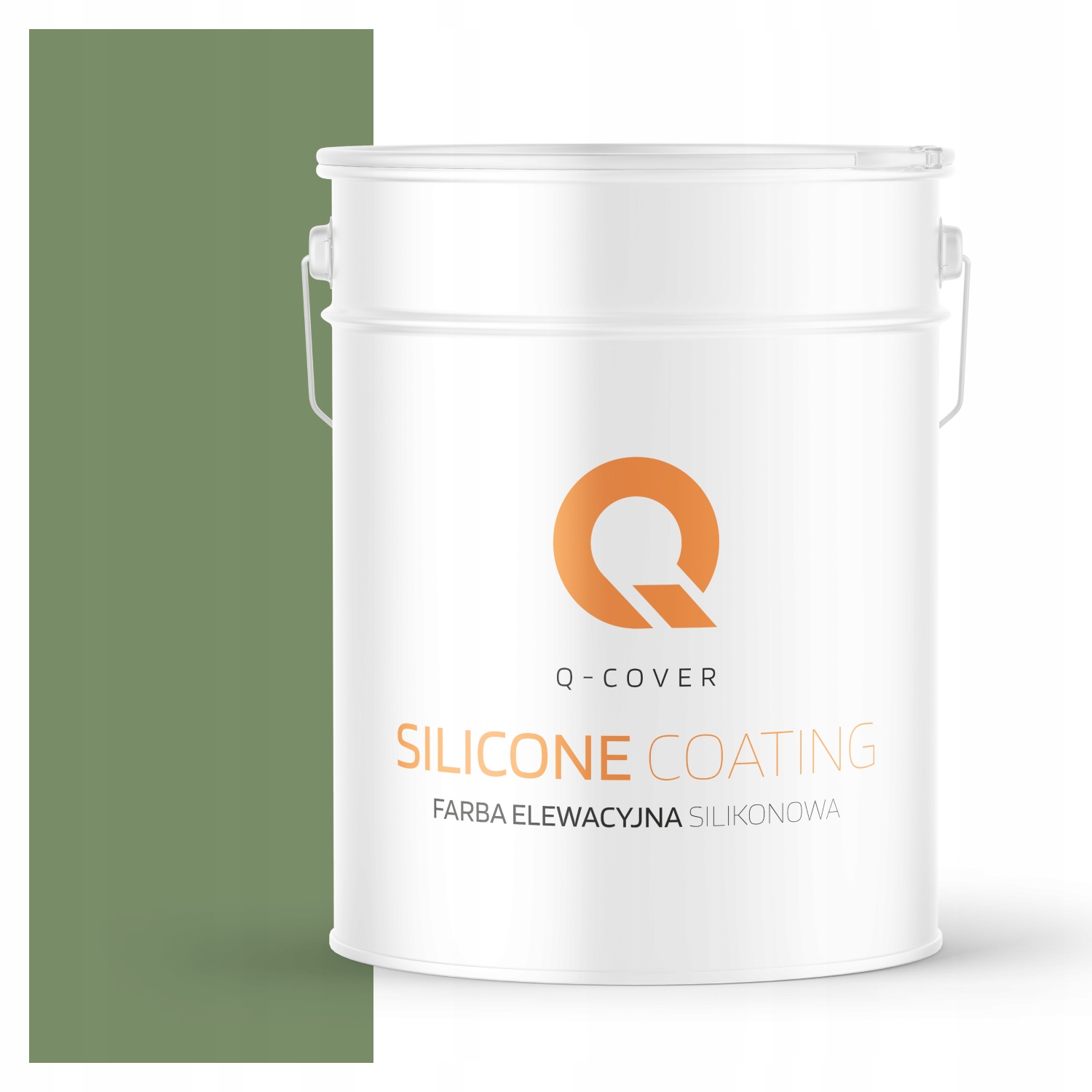 Silikónová Fasádna Farba Na Maľovanie 10 L Zelená Tmavá F476 Fasádna