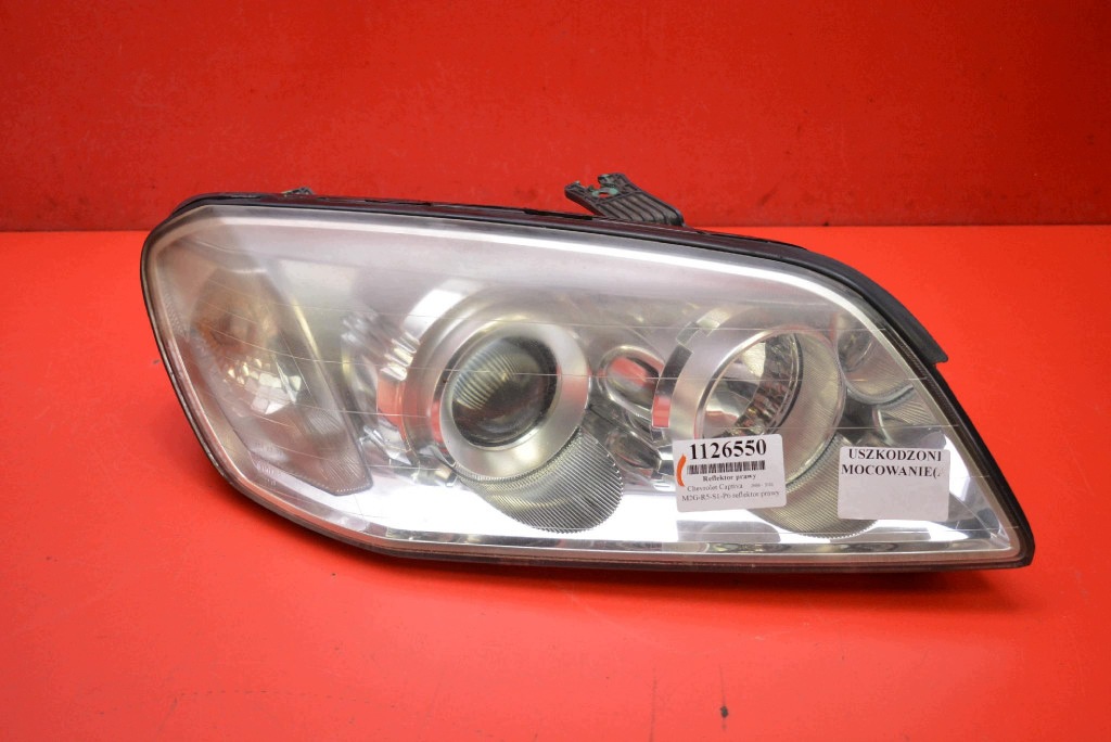 REFLEKTOR right light front lens EU 00015487 CHEVROLET CAPTIVA 1 and C100