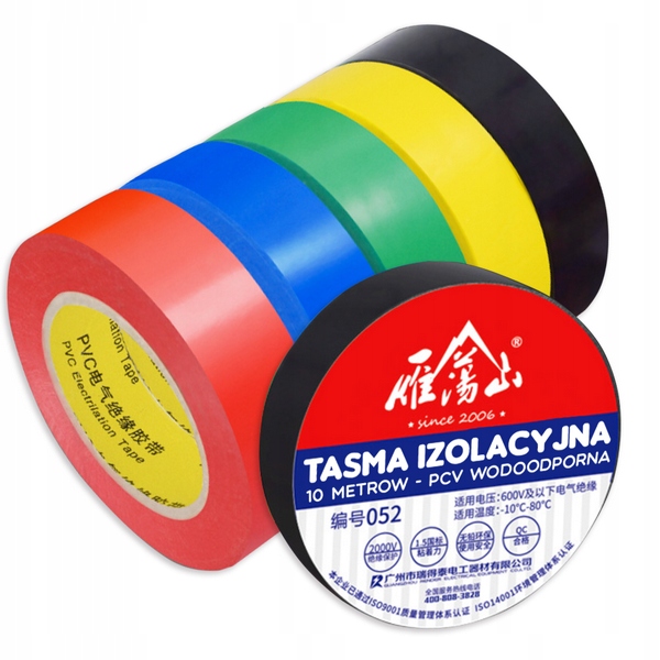 

5 Sztuk Mocna Taśma Izolacyjna Pcv Wodoodporna