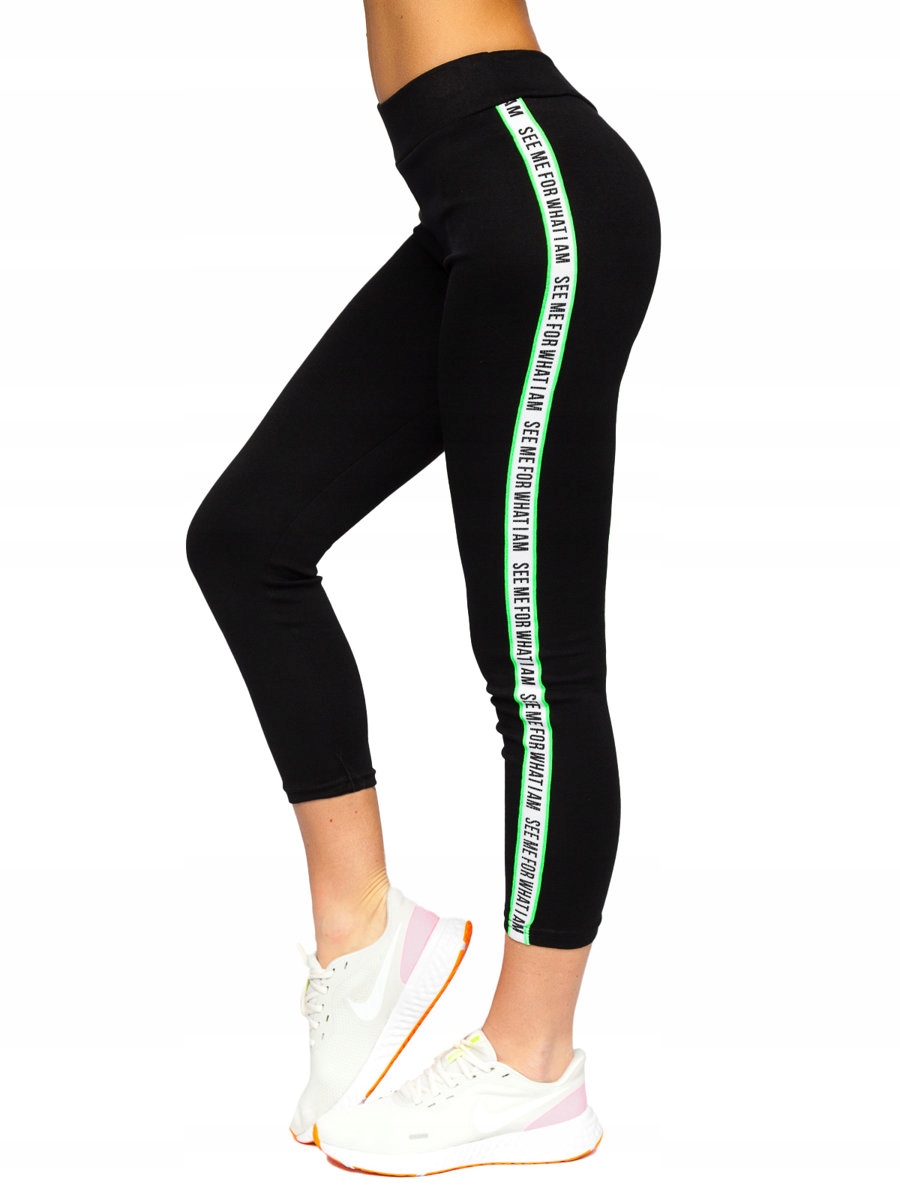 

Legginsy Damskie Bawełniane Czarne TS217 Denley_s