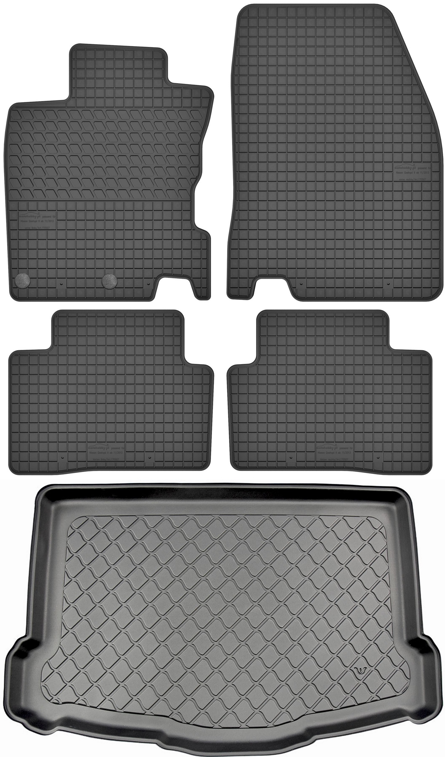 

Nissan Qashqai II J11 2014-2021 Dywaniki z matą