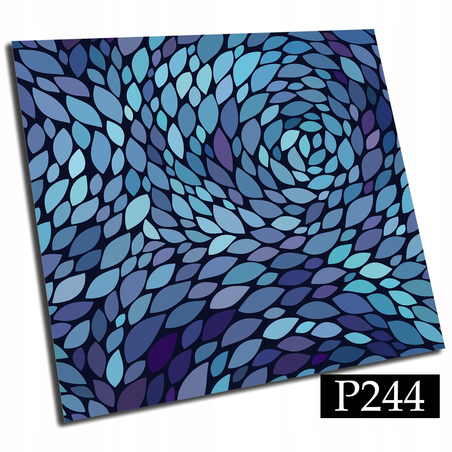 Kafelki PCV samoprzylepne 15cm spirala Niebieska