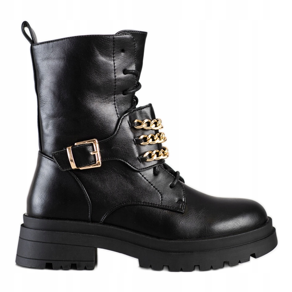 

Czarne Skóra ekologiczna Buty Seastar r.39