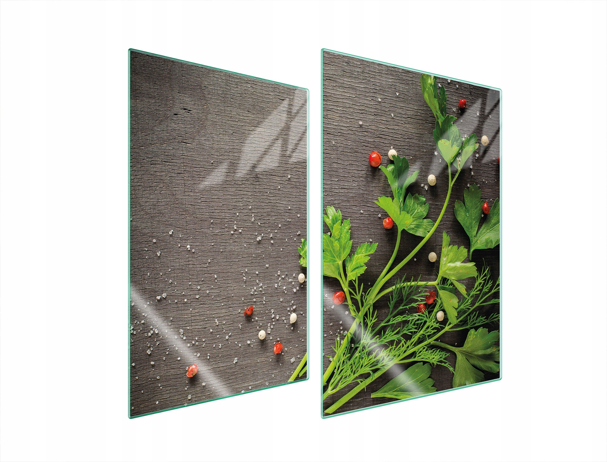 Skleněná Ochranná Deska Do Kuchyně 2x35x52 Pepř Tvrzené Sklo
