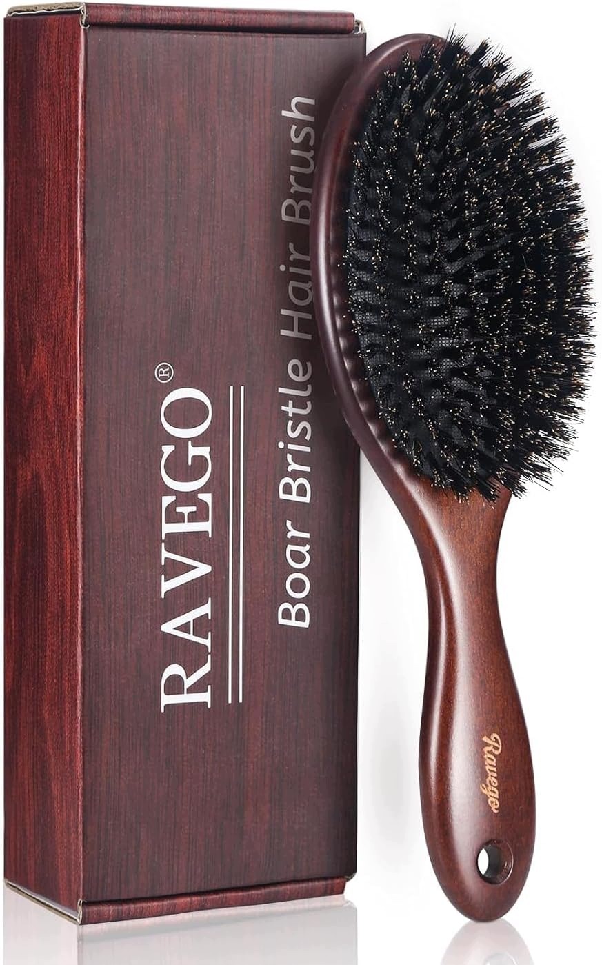 Ravego Kartáč 100% kančí štětiny, řídké vlasy, jemný bukový růst