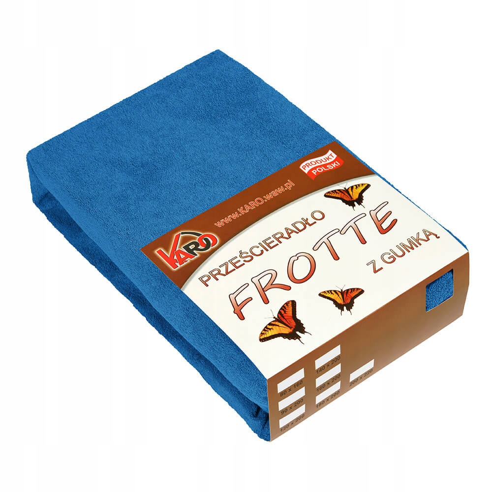 

Prześcieradło frotte z gumką 140x200 chabrowe