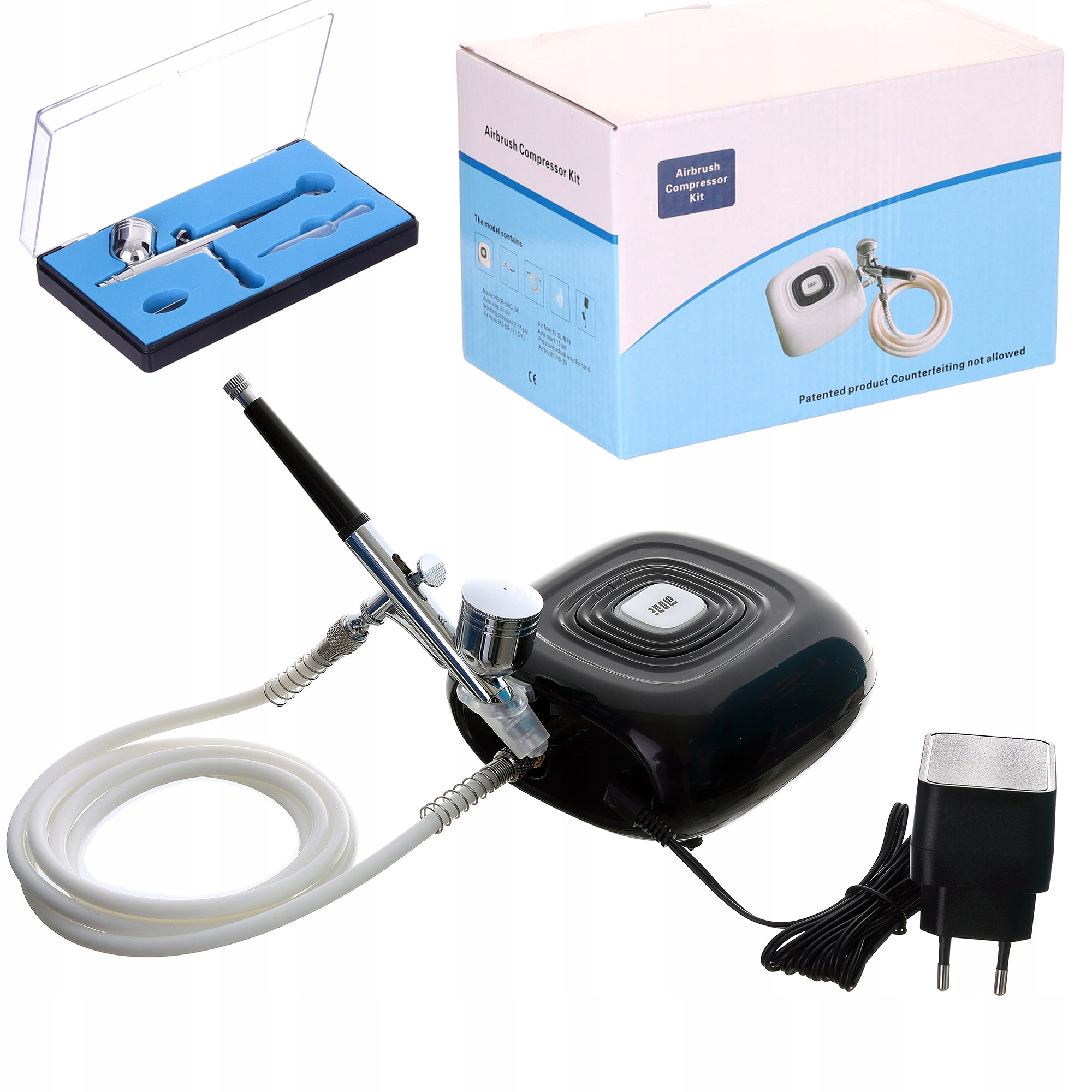 Profesionální Kosmetický Kompresor Pro Airbrush S Airbrushem 0,3 MM