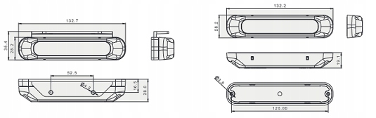 SWIATLA JAZDY DZIENNEJ DRL FRISTOM FT 300 LED Moc 3 W