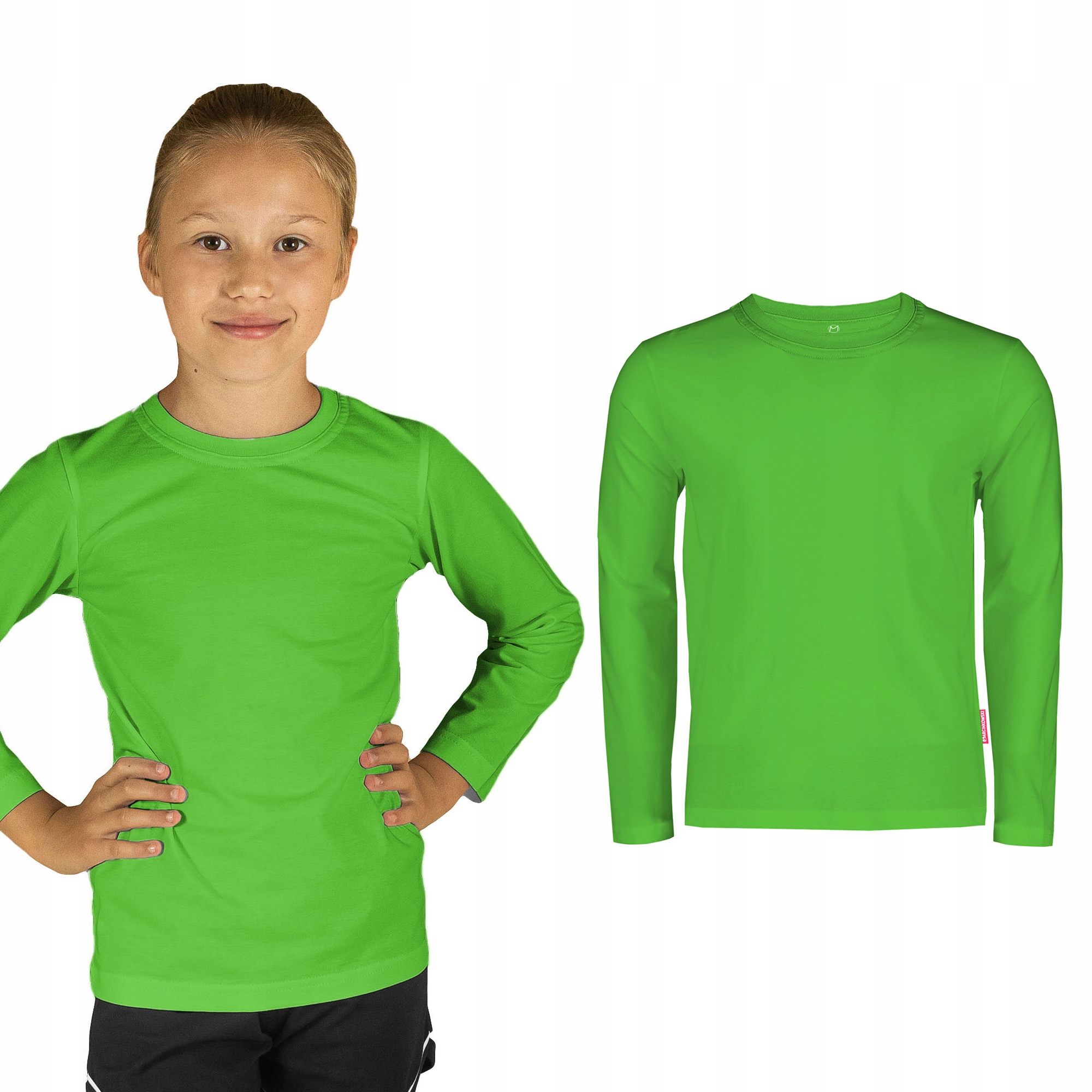 

Bluzka Do Szkoły Na Długi Rękaw Gładka Luźna 122CM