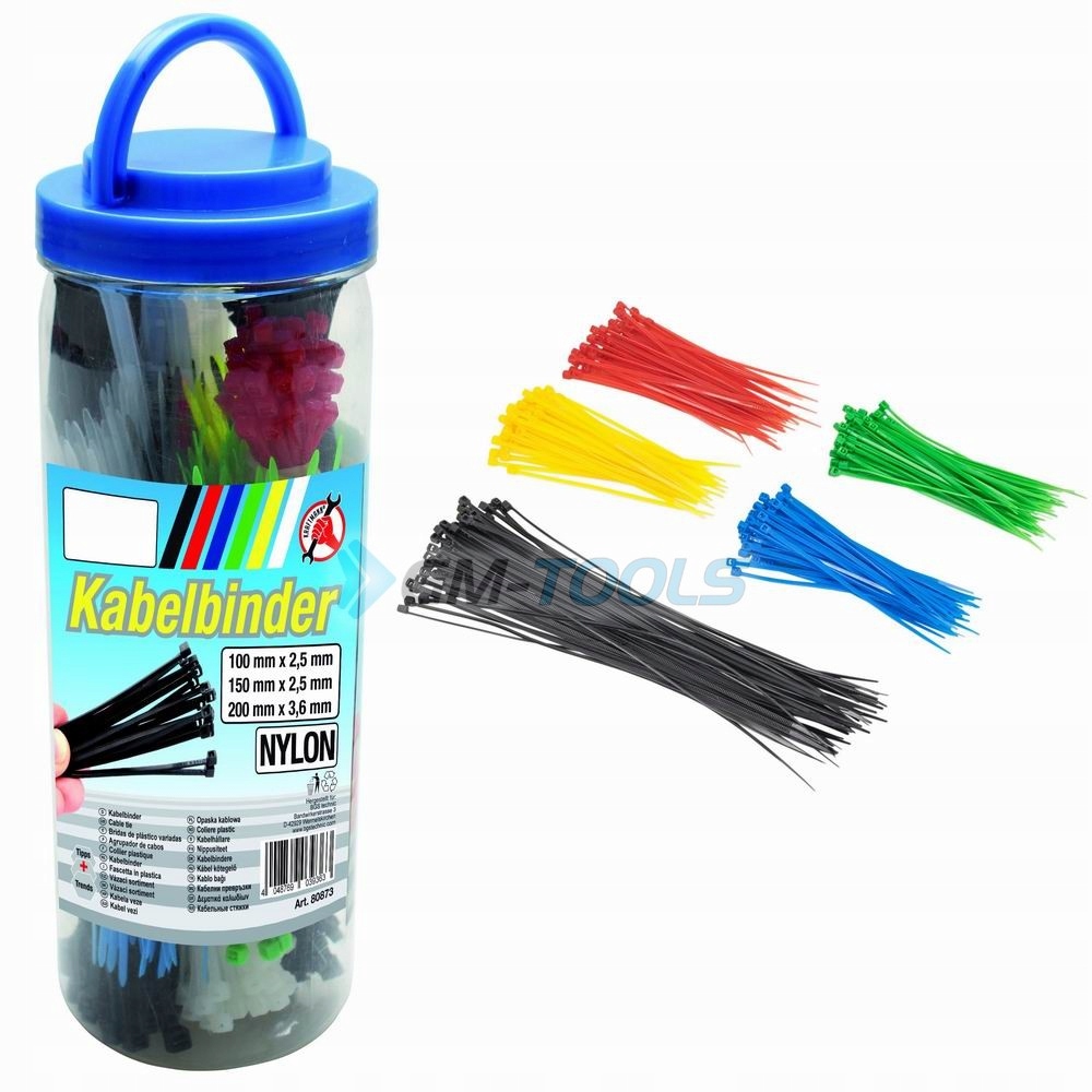 

Opaski Kablowe Samozaciskowe 100-150-200 mm 450szt